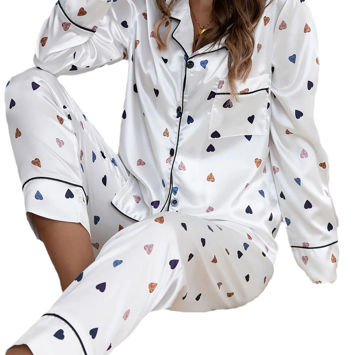 Pyjamas Damen-Langarm-Homewear