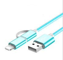 100 cm 2A Schnellladekabel 2 IN 1 USB Typ C Micro USB