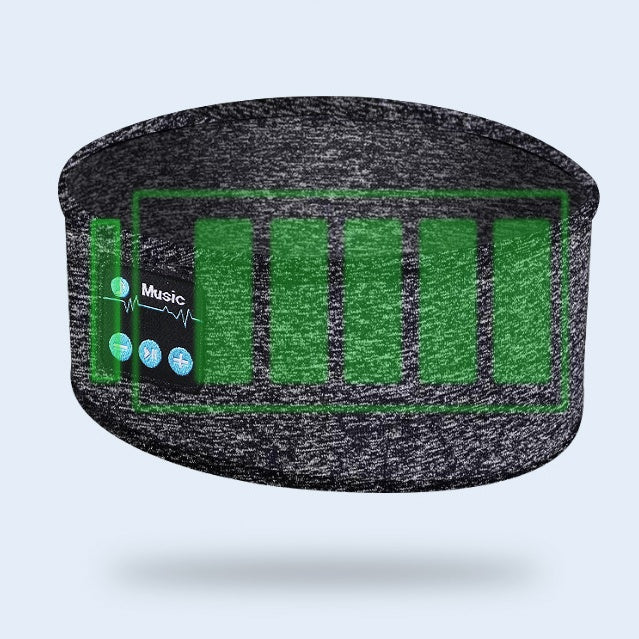Drahtloses Bluetooth V5.0-Sport-Stirnband mit Musikanruf-Stereo-Shading-Schlaf-Stirnband
