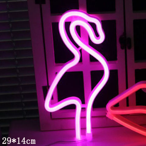 LED Neonschild Nachtlicht Flamingo Dekoration