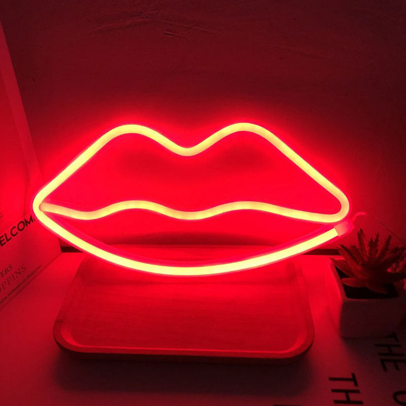 LED-Neonlichter, Schlafzimmer-Raumdekoration USB-Akku