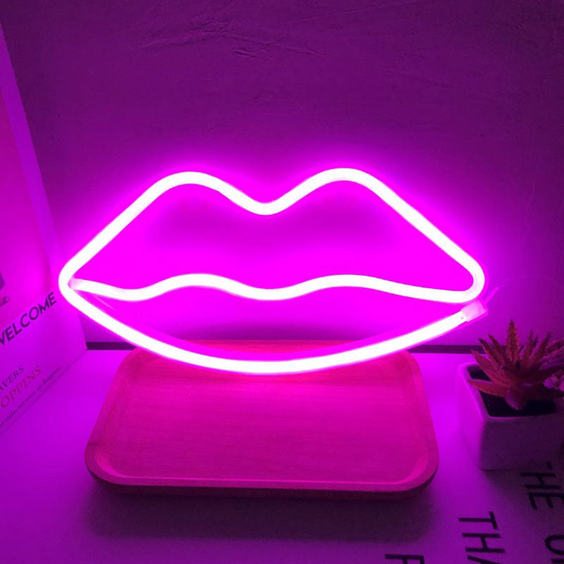 LED-Neonlichter, Schlafzimmer-Raumdekoration USB-Akku