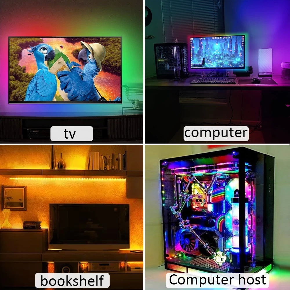 LED-Leuchten mit USB-TV-Hintergrundbeleuchtung 1m