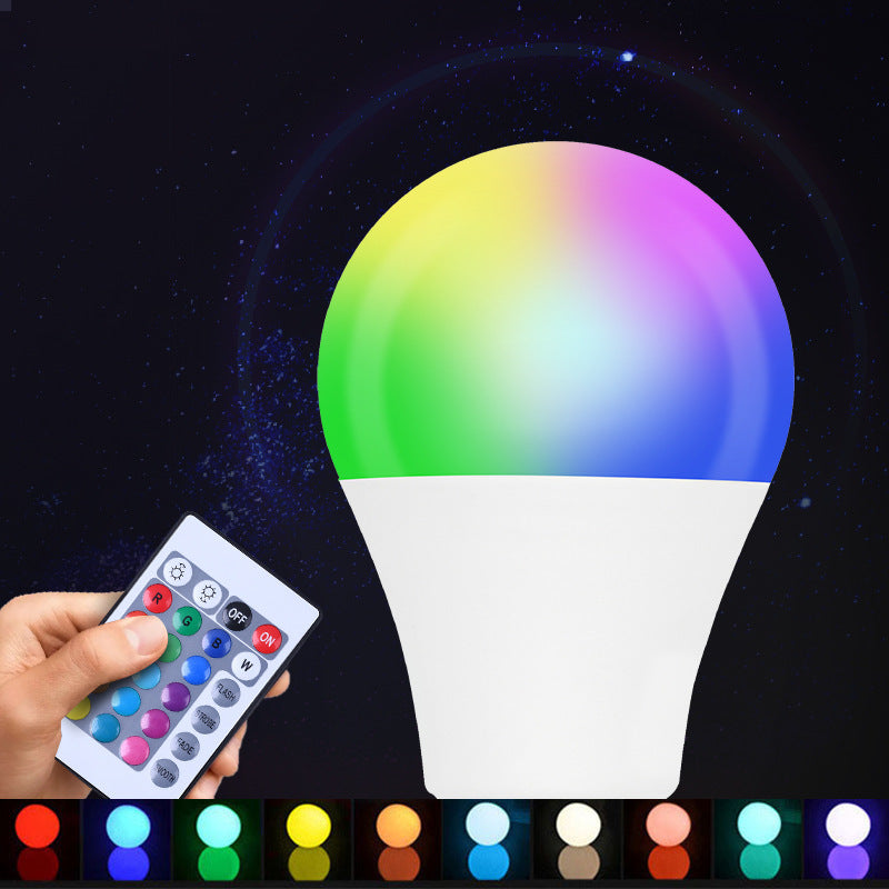 Farbwechselnde Glühbirne, 16-farbiges LED-Live-Licht, bunte Fernbedienung, RGB-Farbe