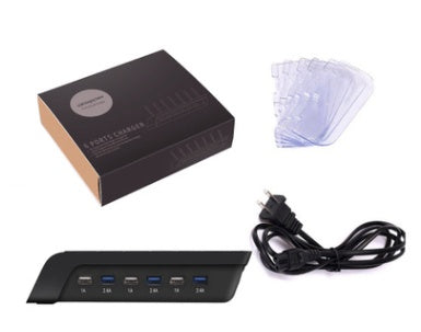 USB-Ladestation für Mobiltelefone mit sechs Anschlüssen