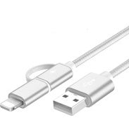 100 cm 2A Schnellladekabel 2 IN 1 USB Typ C Micro USB