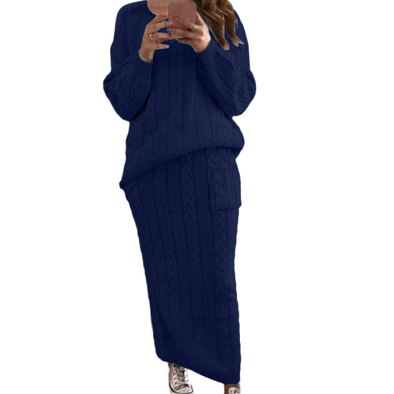 Mode Twist Stoff Pullover Anzug Damen