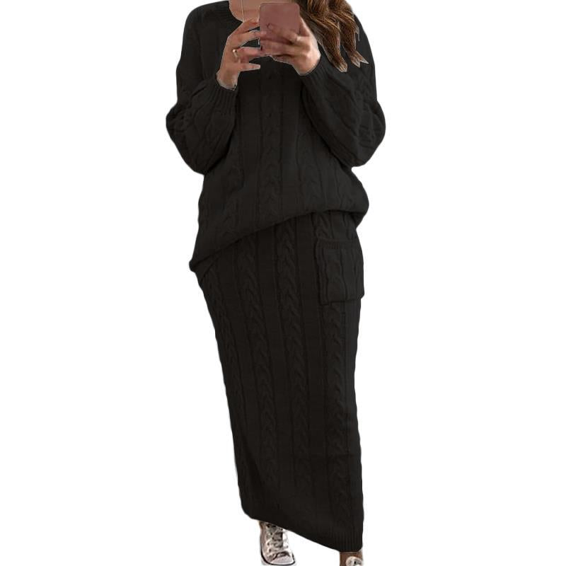 Mode Twist Stoff Pullover Anzug Damen