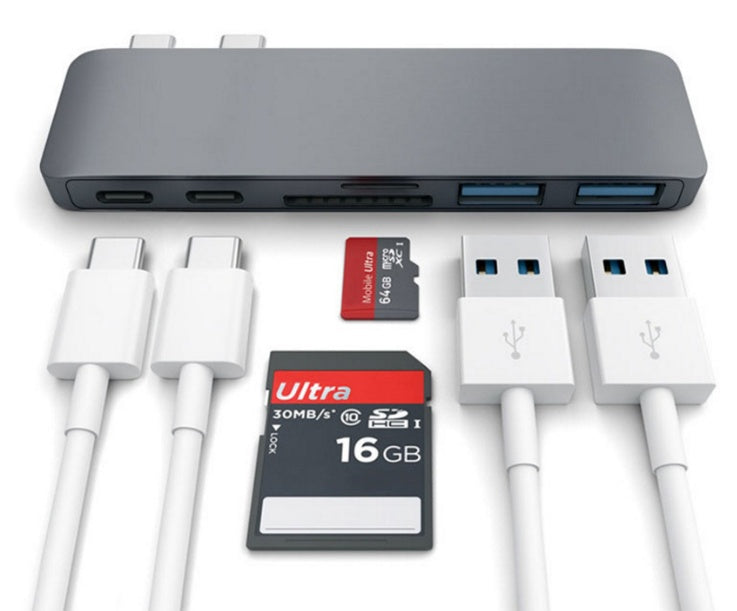Apple USB Typ C Hub auf TF SD Kartenleser Hub 3.0 Adapter mit PD Power USB C Hub Dock