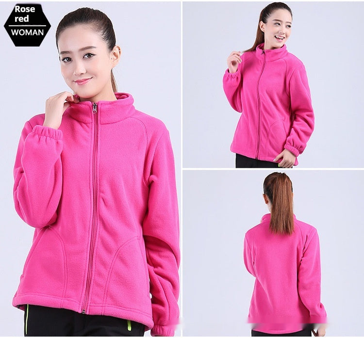 Damen Outdoor Polar Fleece Jacke