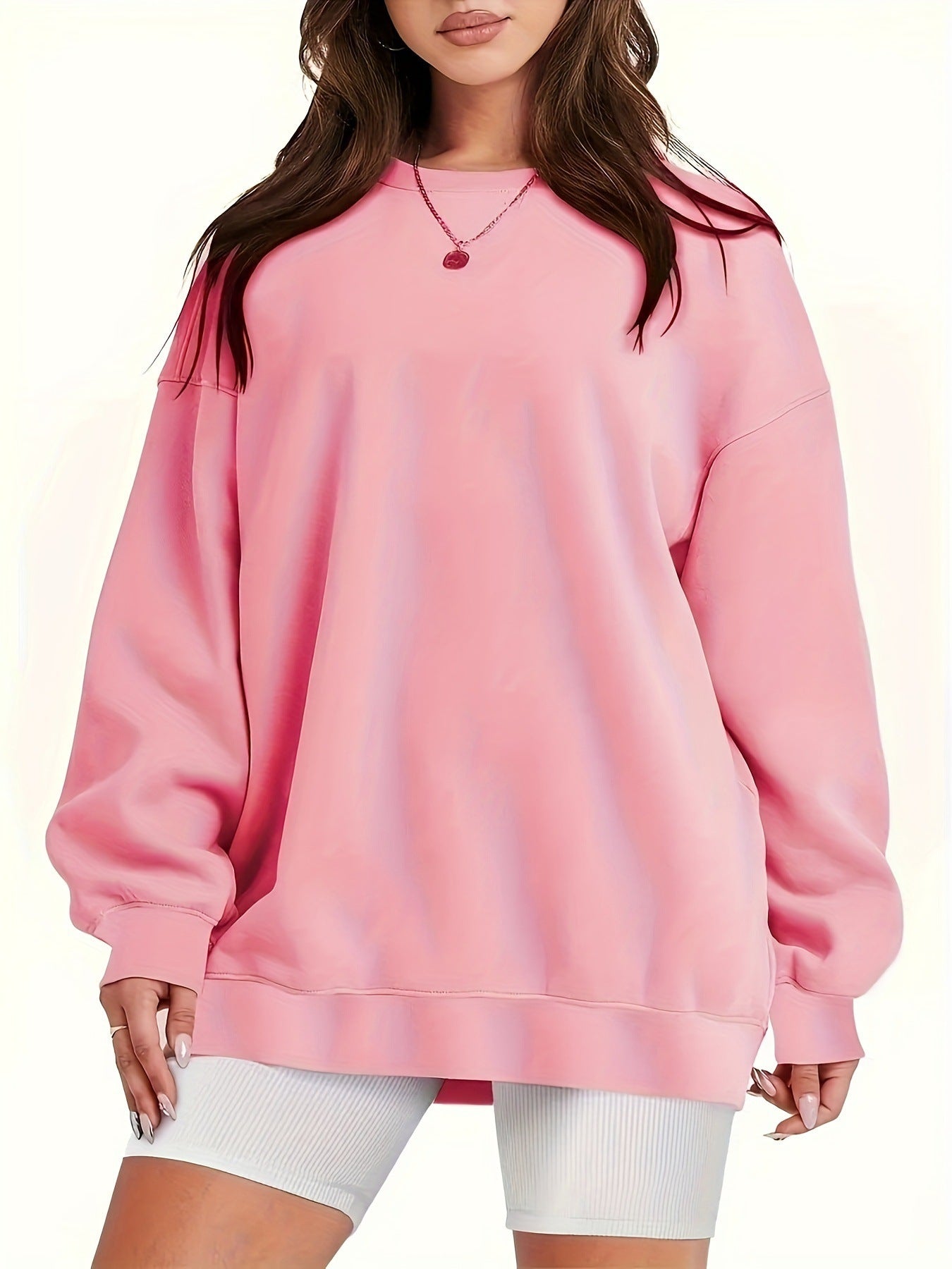 Lockerer Sweatshirt-Pullover für Damen