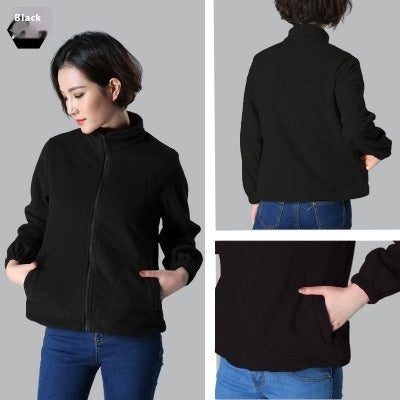 Damen Outdoor Polar Fleece Jacke
