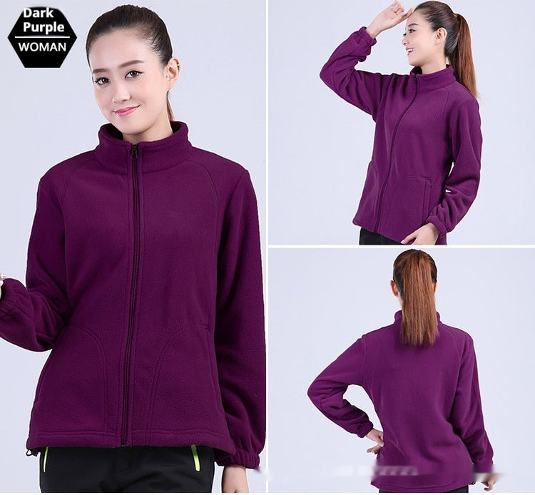 Damen Outdoor Polar Fleece Jacke
