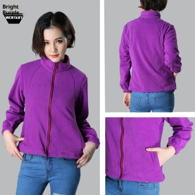 Damen Outdoor Polar Fleece Jacke