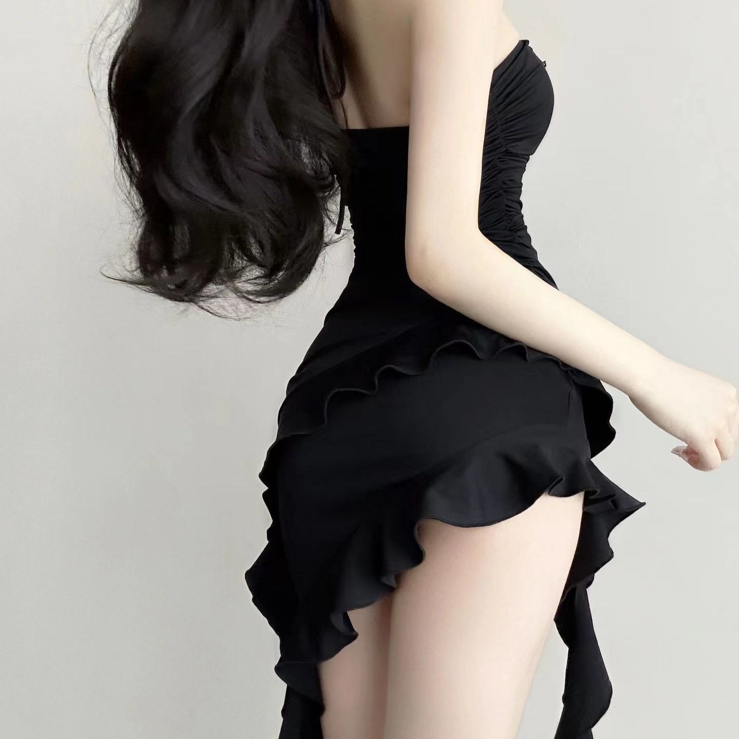 Armloses Moderne A-Linien Damenkleid