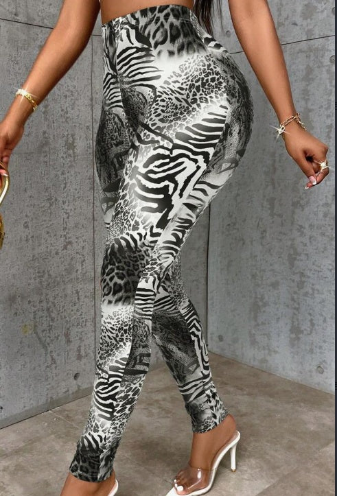 Lässige Colorblock-Leggings mit schmaler Passform