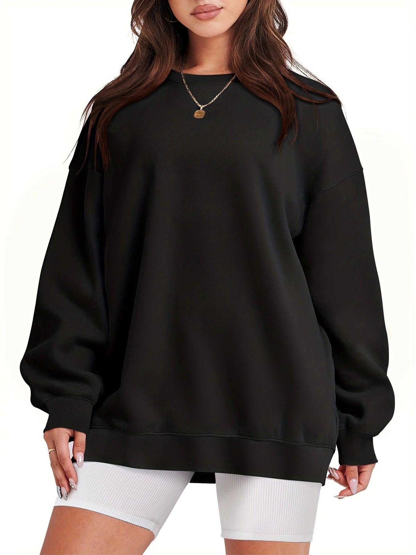Lockerer Sweatshirt-Pullover für Damen