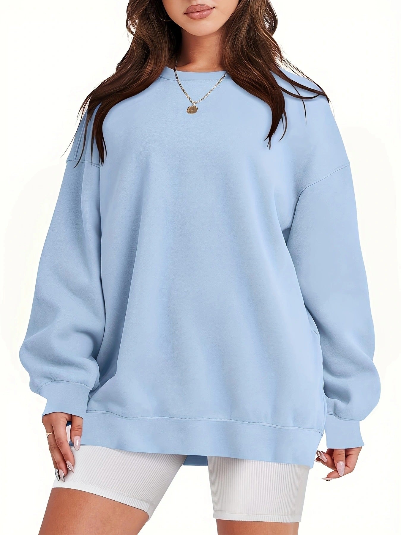 Lockerer Sweatshirt-Pullover für Damen
