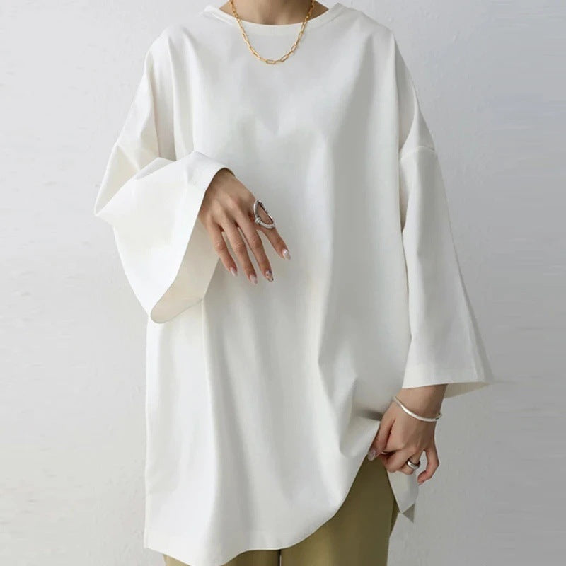 Einfabiges Oversize T-shirt für Damen