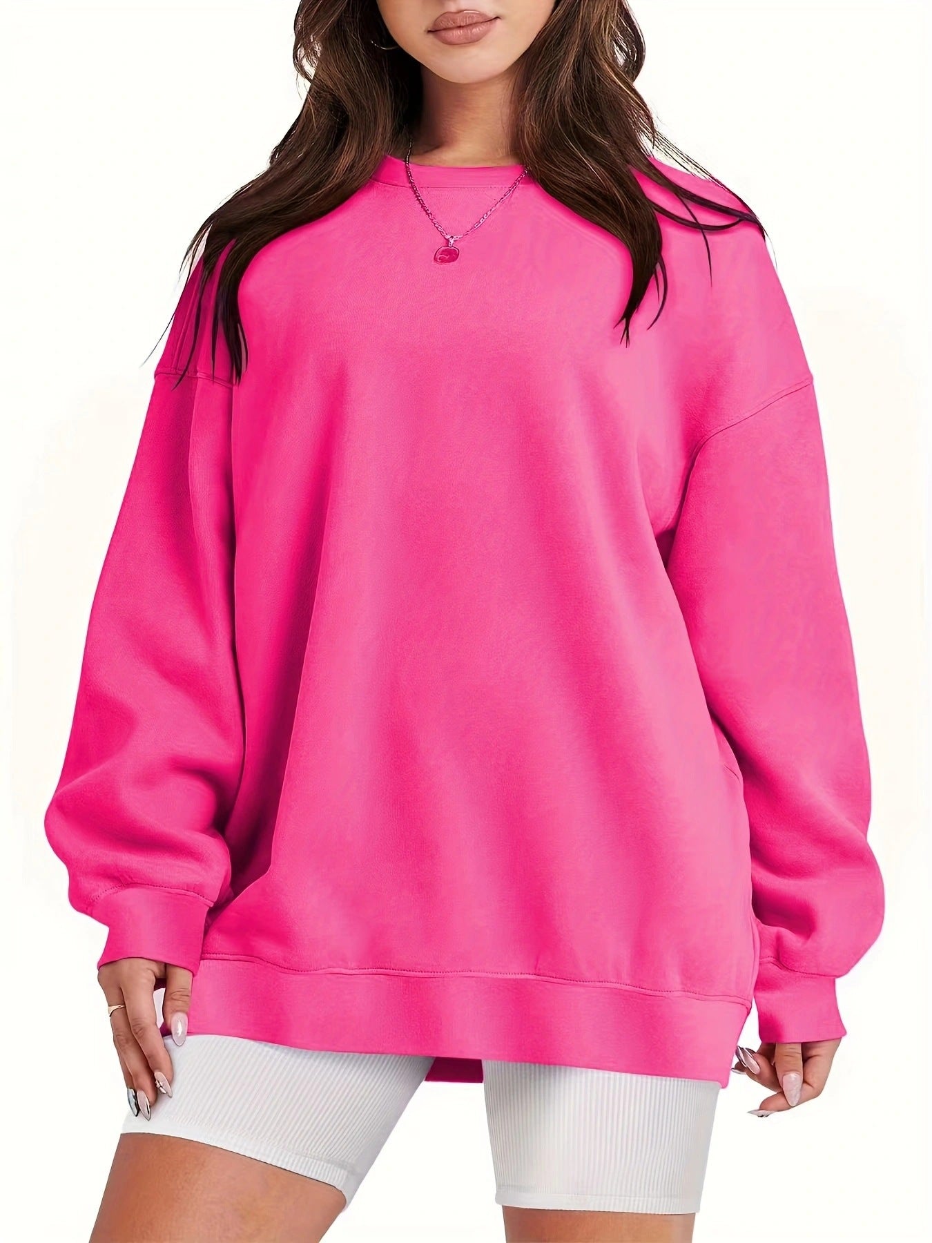 Lockerer Sweatshirt-Pullover für Damen