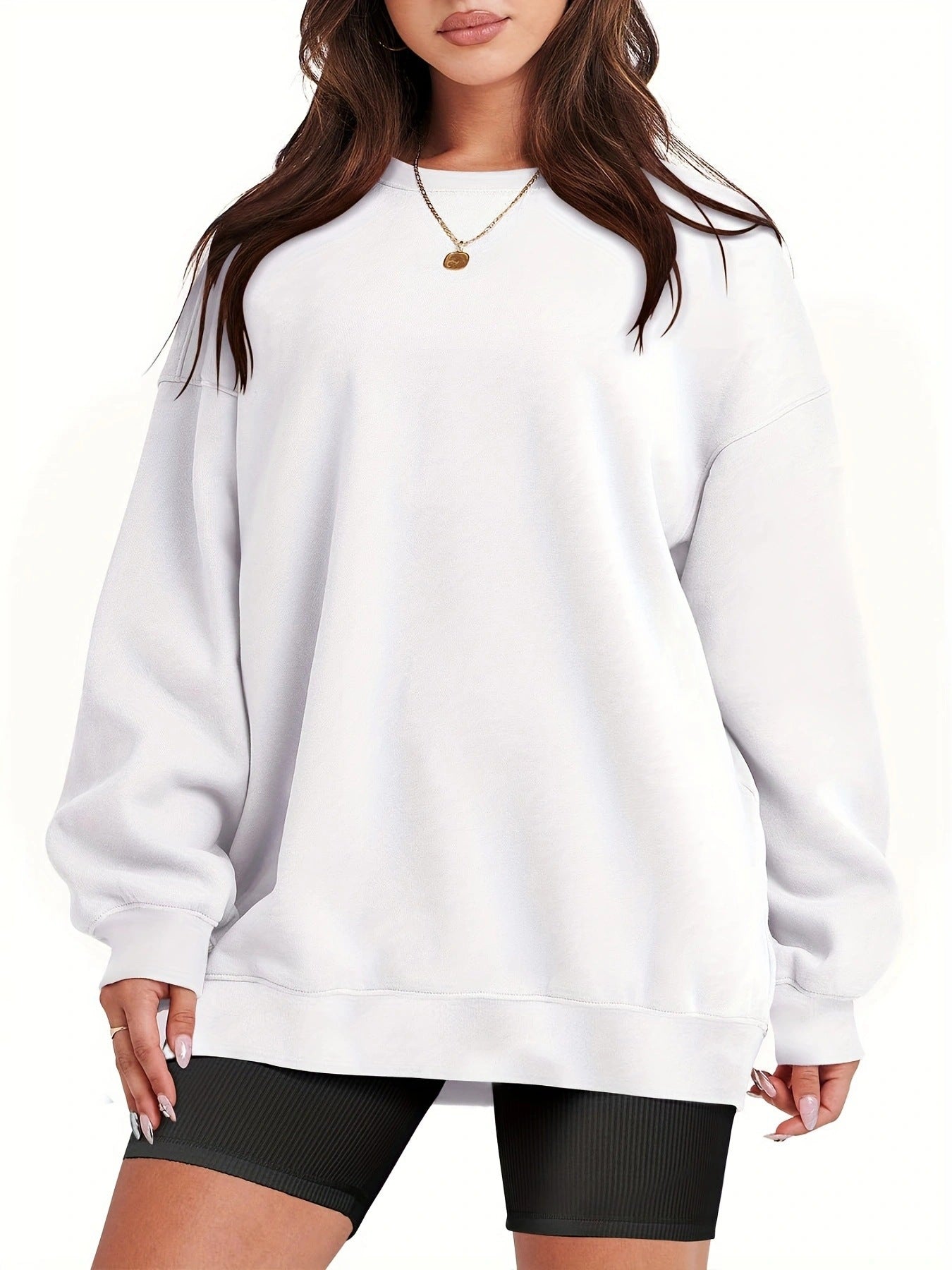 Lockerer Sweatshirt-Pullover für Damen
