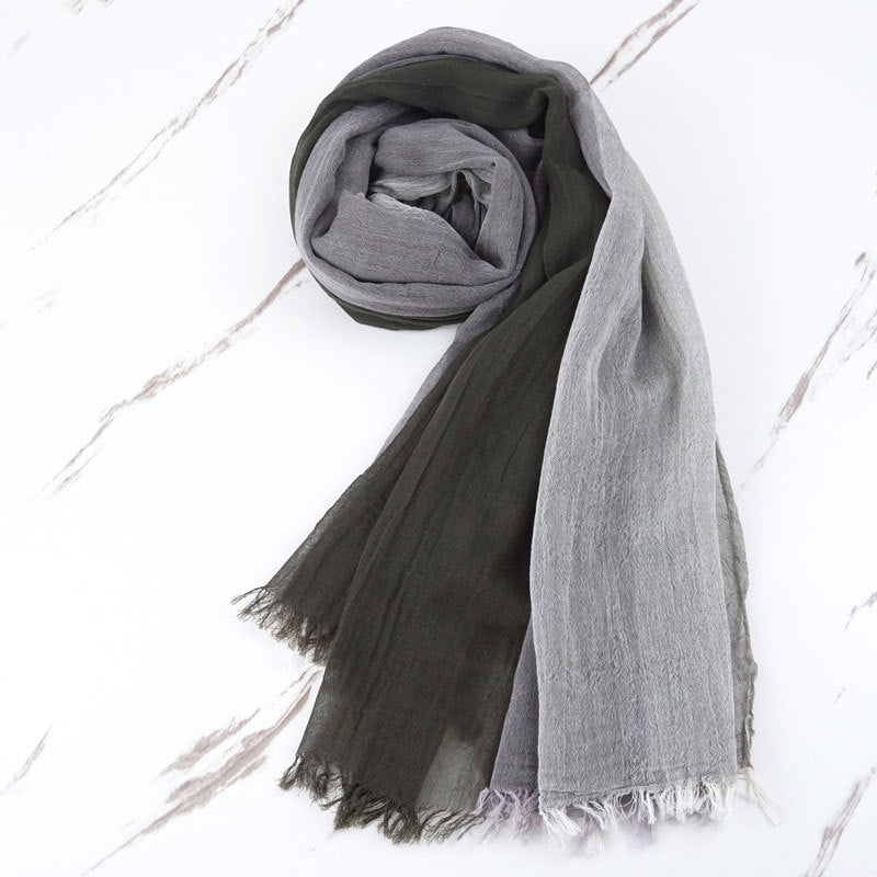 Schal aus reiner Baumwolle im Herbst- und Winter-Freizeitstil