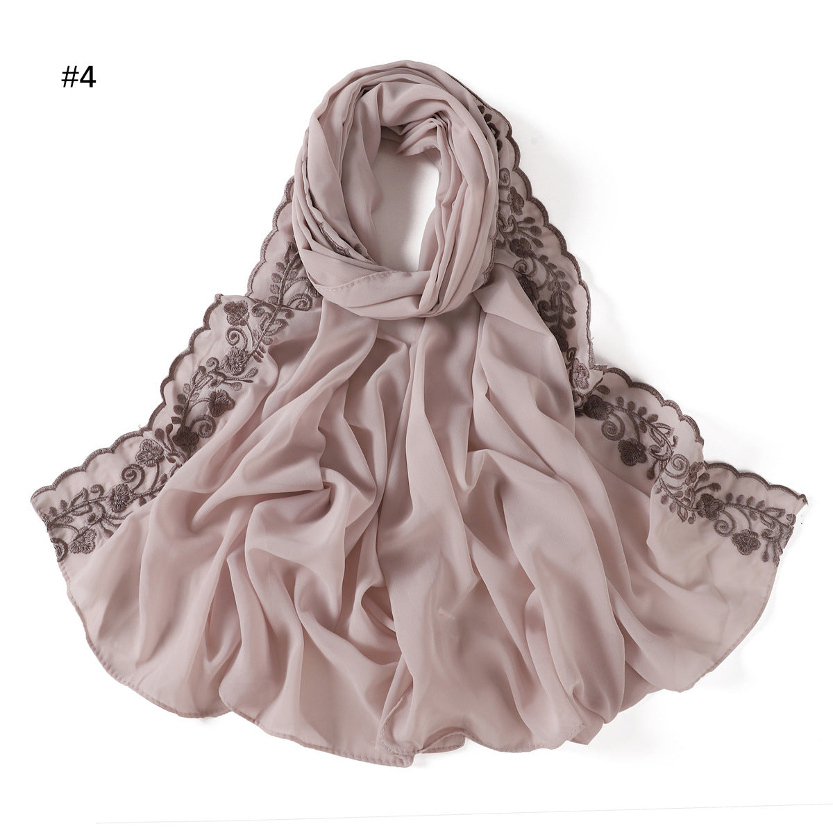 Modischer einfarbiger Chiffon-Damenschal