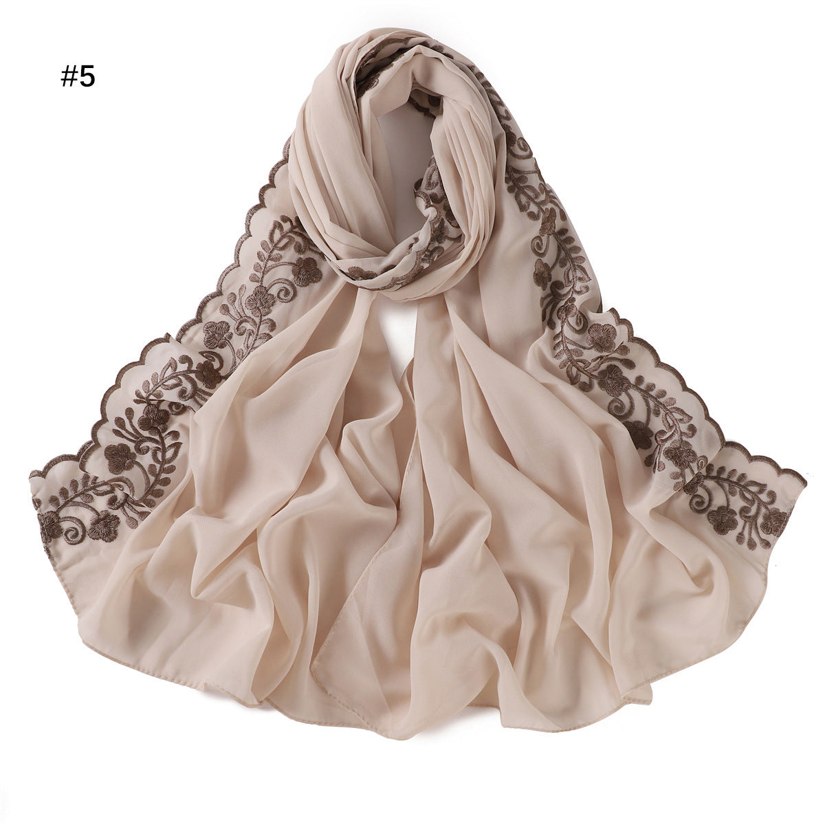 Modischer einfarbiger Chiffon-Damenschal