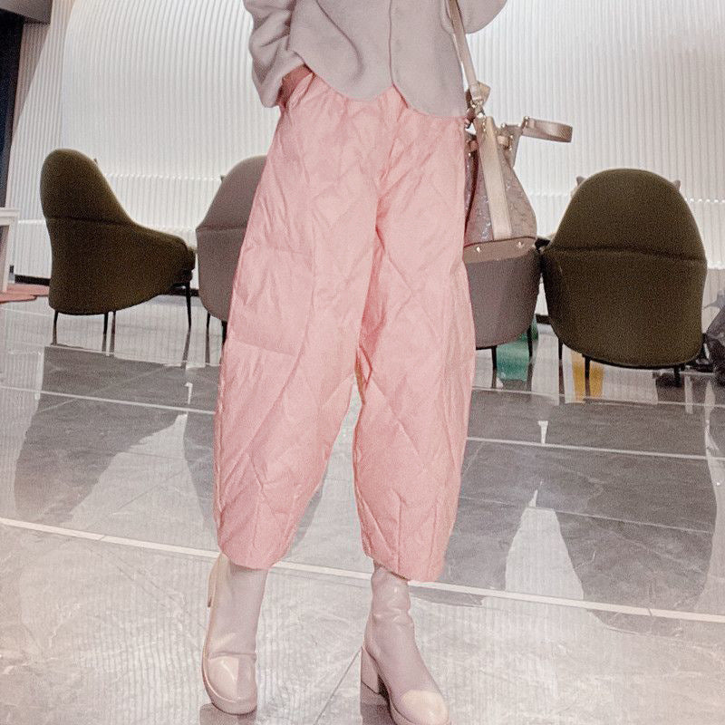 Lockere Stoff, lässige, passende Hose für Damen