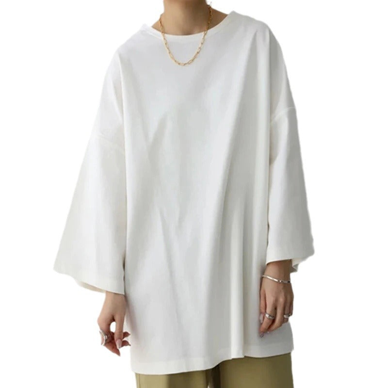 Einfabiges Oversize T-shirt für Damen