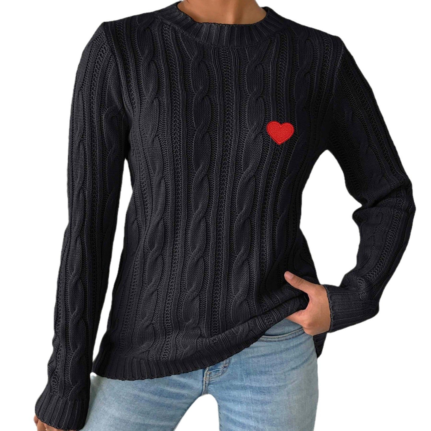 Love Stickers Herbst- und Winter-Pullover