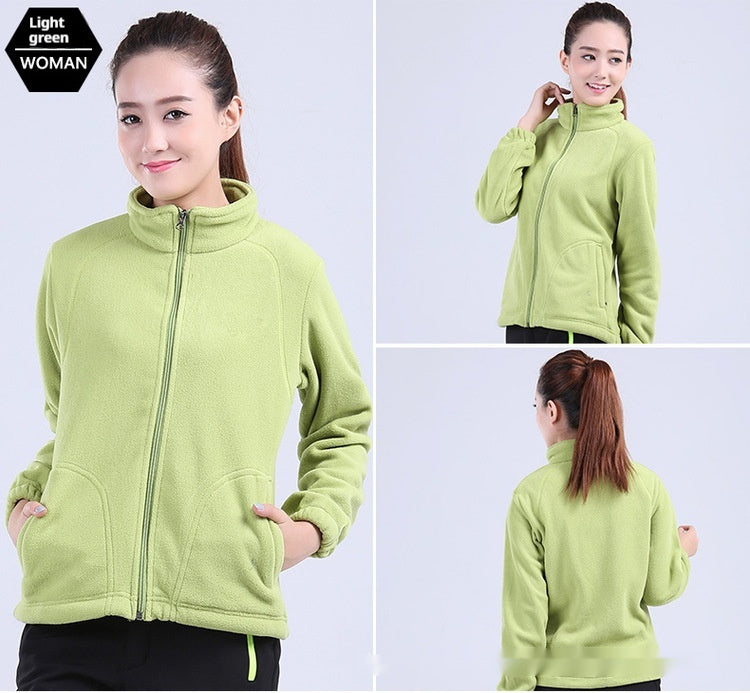 Damen Outdoor Polar Fleece Jacke