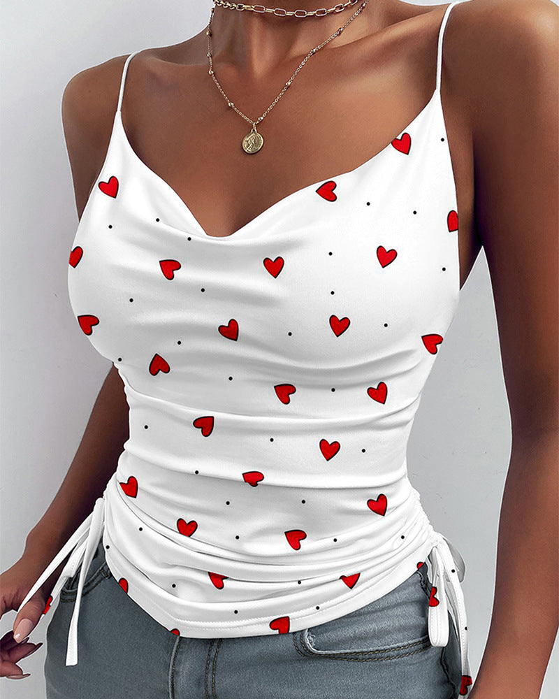 Sling-Plissee-Top Für Damen