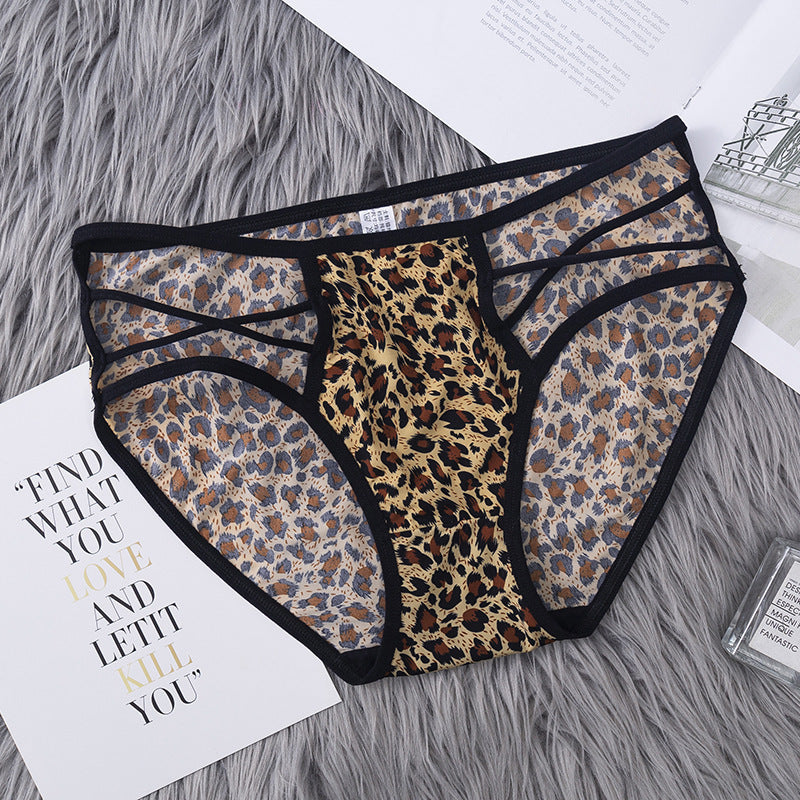 Damen-Slips mit Leopardenmuster