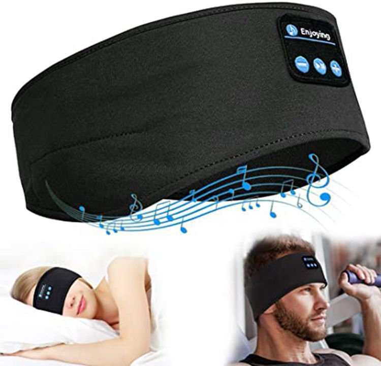Drahtloses Bluetooth V5.0-Sport-Stirnband mit Musikanruf-Stereo-Shading-Schlaf-Stirnband