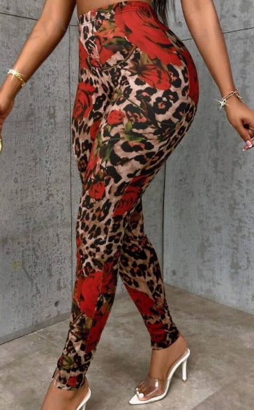 Lässige Colorblock-Leggings mit schmaler Passform