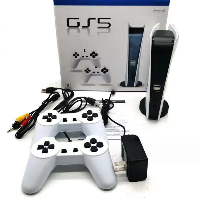 Nostalgischer Retro-P5-Mini-Fernseher, GS5-Familienspielkonsole mit Kabel, 620 Spiele