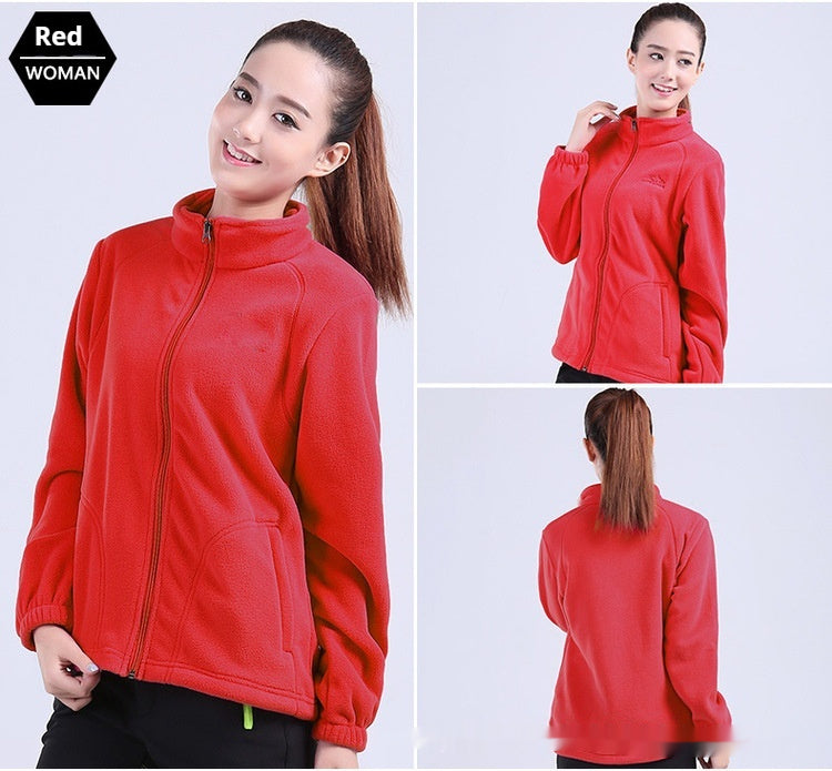 Damen Outdoor Polar Fleece Jacke