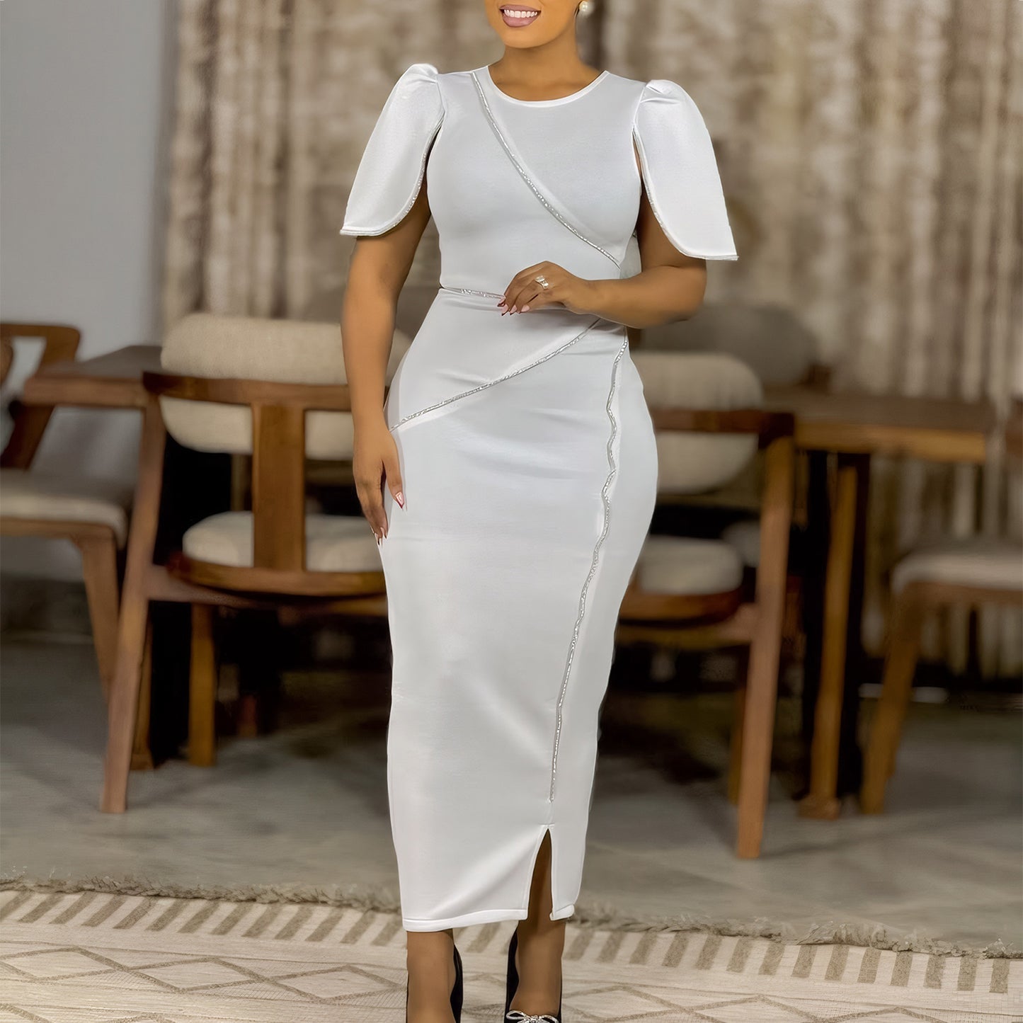 Elegantes formelles langes Kleid Afrika-style