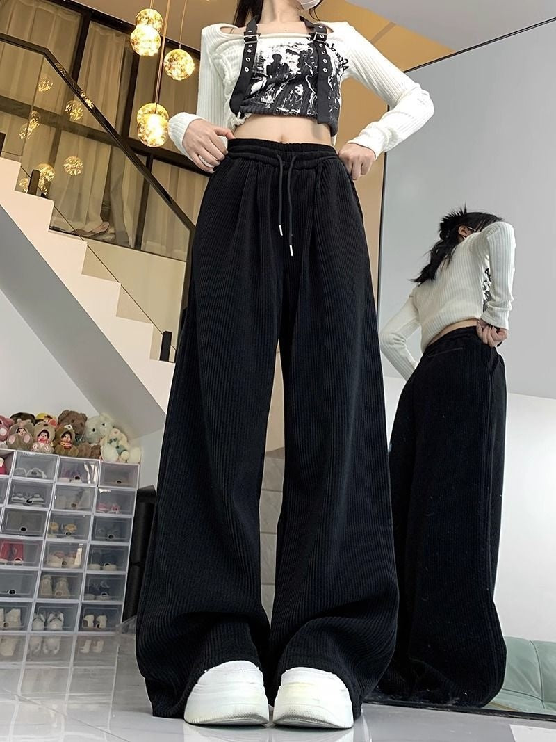 Damen-Idle-Style-Lässige, All-Match-Baggy-Hose