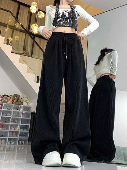 Damen-Idle-Style-Lässige, All-Match-Baggy-Hose