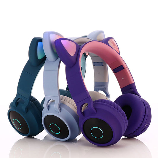 Niedliches kabelloses Bluetooth 5.0-Kopfhörer-Stereo-Headset