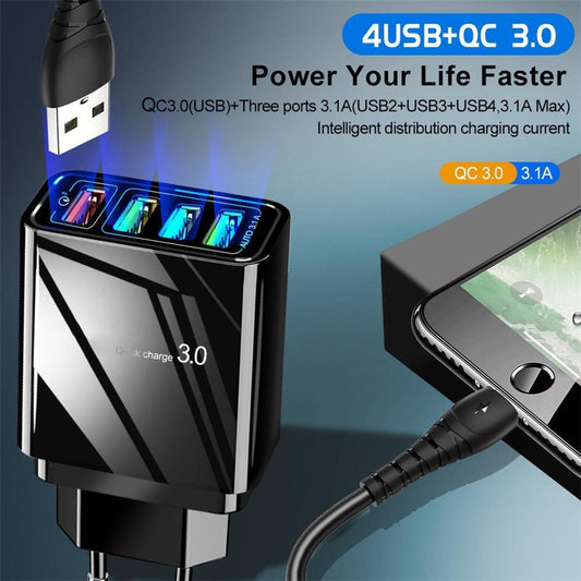 Beleuchteter 4USB-Ladekopf