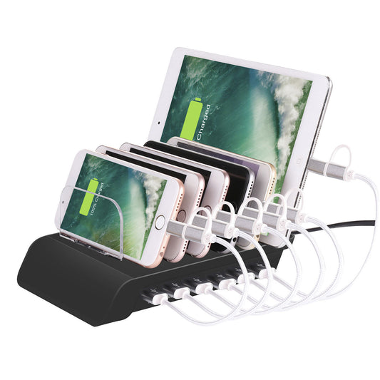 USB-Ladestation für Mobiltelefone mit sechs Anschlüssen