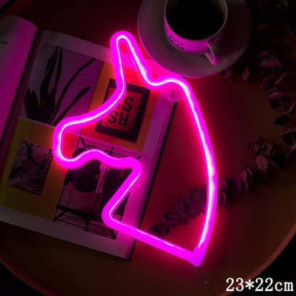 LED Neonschild Nachtlicht Flamingo Dekoration