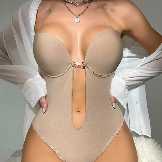 Unsichtbarer, rückenfreier Jumpsuit