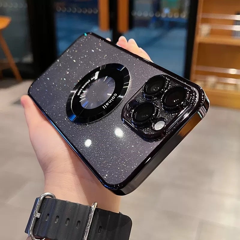 glitzernde magnetische Telefonhülle