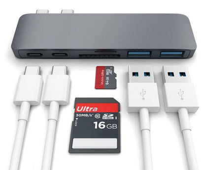 Apple USB Typ C Hub auf TF SD Kartenleser Hub 3.0 Adapter mit PD Power USB C Hub Dock