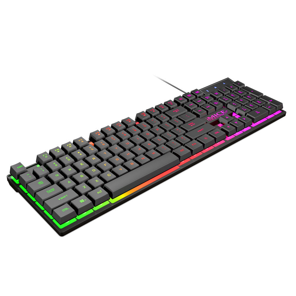 USB-verkabelte, beleuchtete Tastatur