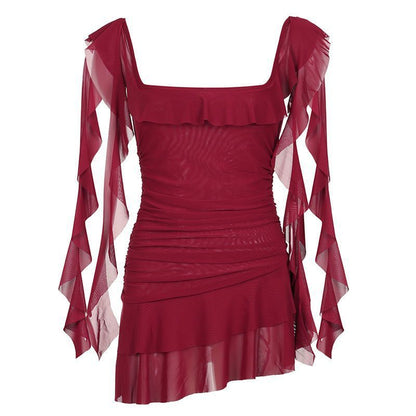 Kleid mit Spaghettiträgern im Urlaub-style